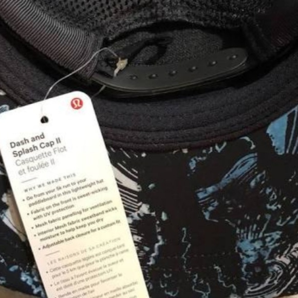 Brand new blue, white, & black, lululemon hat. - Picture 3 of 3